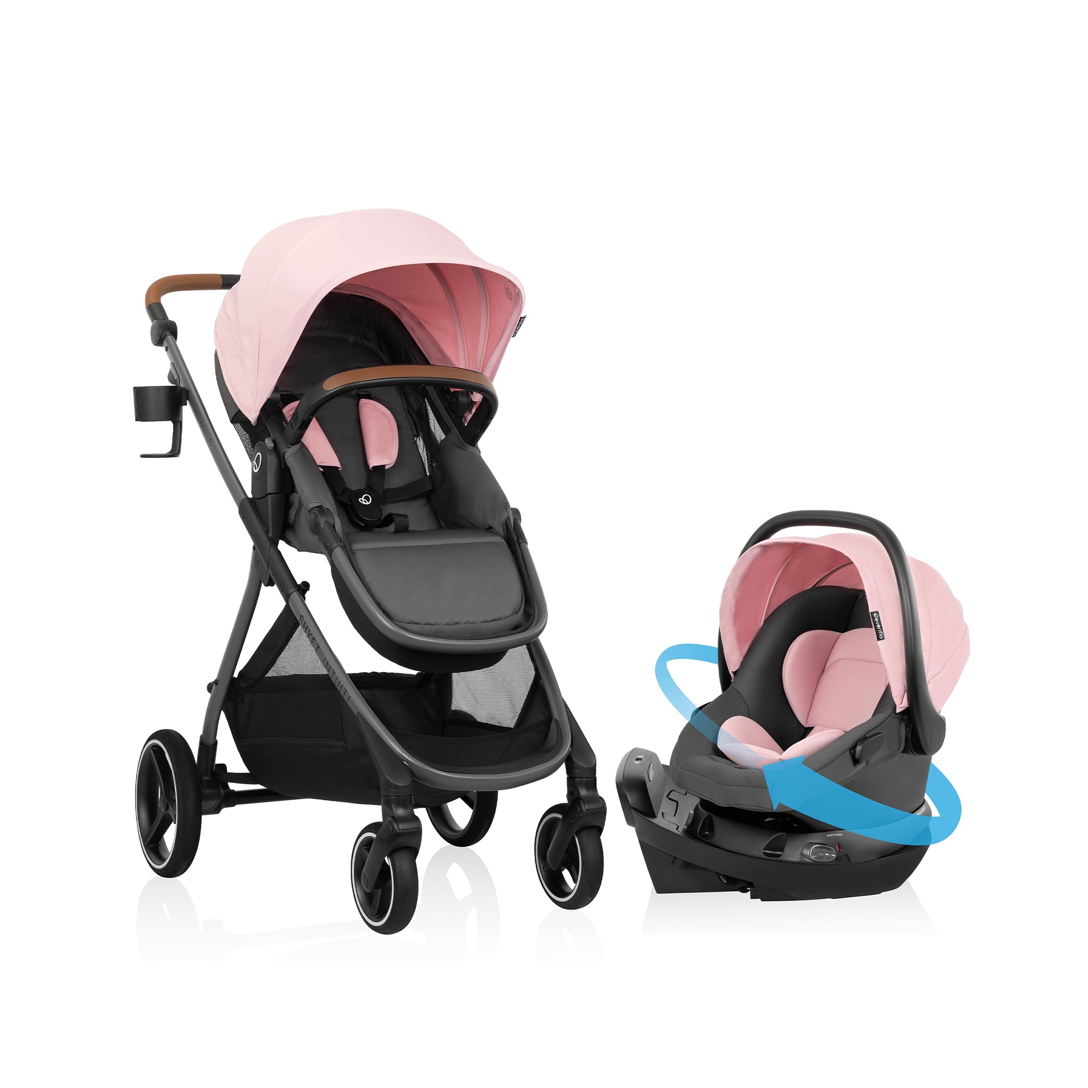 Shyft Intuiti Travel System with Revolve180 LiteMax NXT Rotating Infant Car Seat