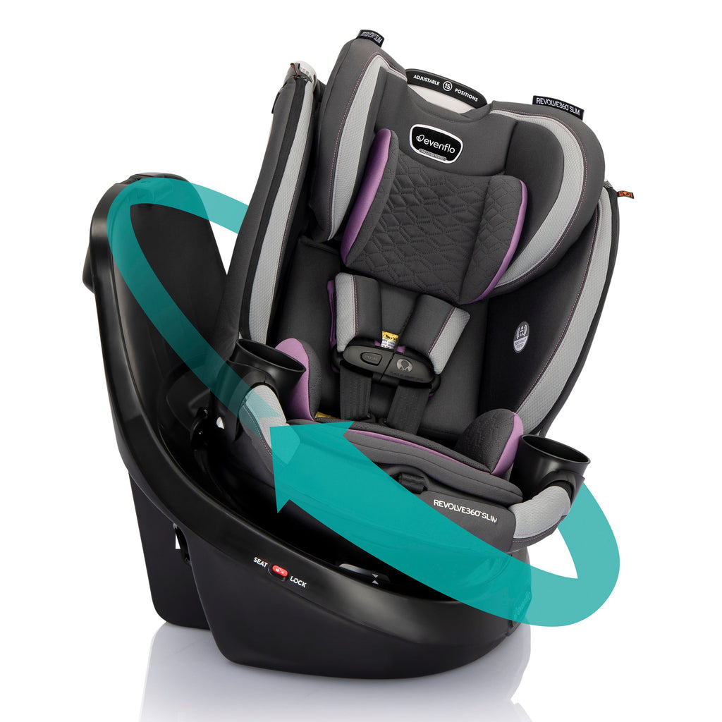 Revolve360 Slim 2-in-1 Rotating Car Seat with Quick Clean Cover