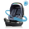 Revolve180 LiteMax NXT Rotating Infant Car Seat with SensorySoothe