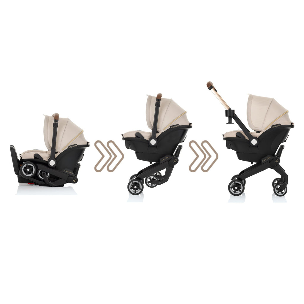 Limited Edition Shyft™ DualRide™ Infant Car Seat + Stroller Combo with Green & Gentle™ Fabric